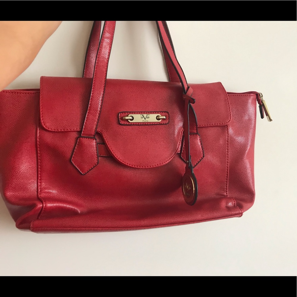 Red Versace purse